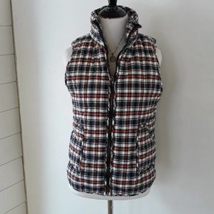 Staccato Check Flannel Quilted Vest